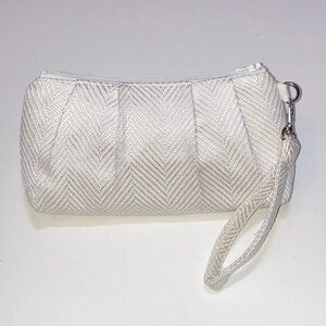 Elegant Herringbone Cotton Wristlet Clutch Handbag-Formal Off White Cream -Etsy
